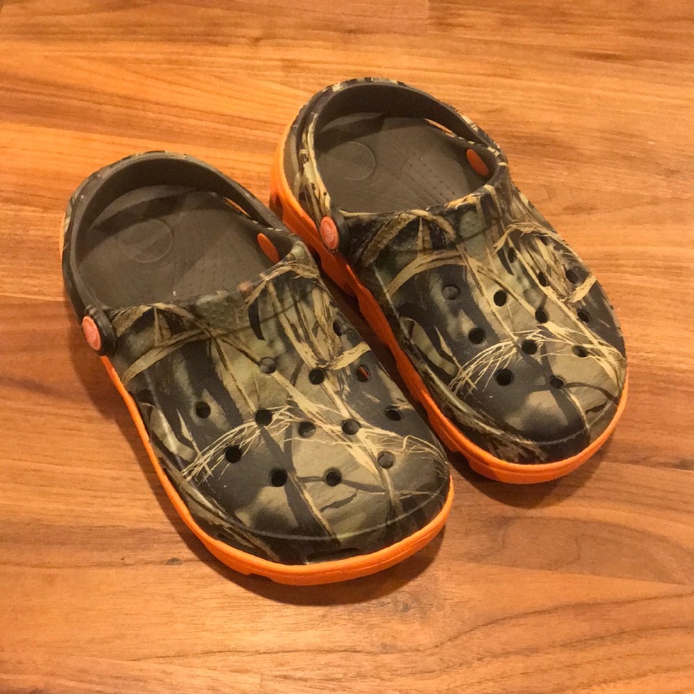 Barely worn camouflage CROCS!!!
